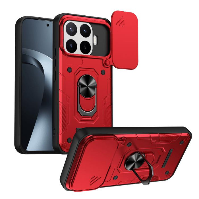 Funda para teléfono Nanshan Armor con soporte deslizante para anillo Camshield, For Xiaomi 17 Pro Max, For Xiaomi 17 Pro, For Xiaomi 17