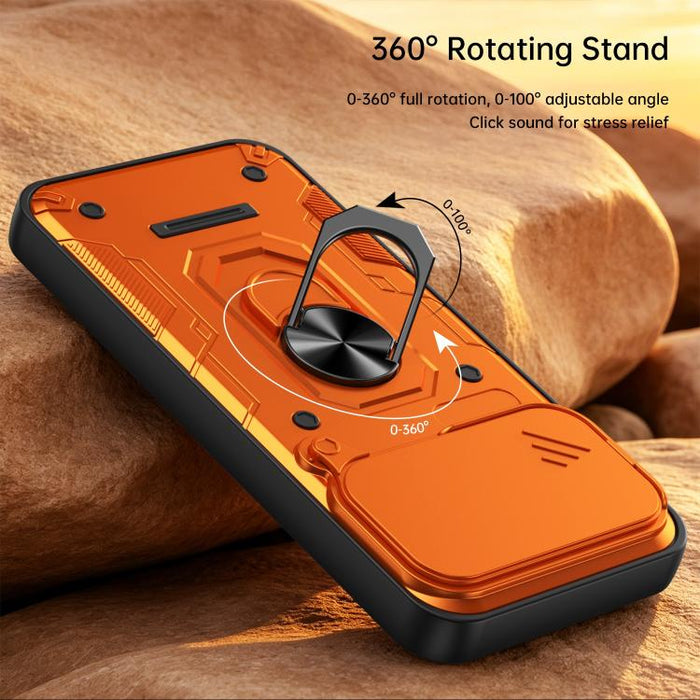 Funda para teléfono Nanshan Armor con soporte deslizante para anillo Camshield, For Xiaomi 17 Pro Max, For Xiaomi 17 Pro, For Xiaomi 17