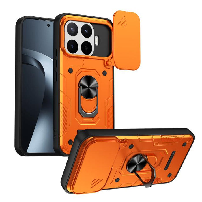 Funda para teléfono Nanshan Armor con soporte deslizante para anillo Camshield, For Xiaomi 17 Pro Max, For Xiaomi 17 Pro, For Xiaomi 17