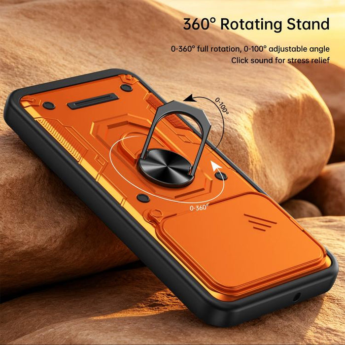 Funda para teléfono Nanshan Armor con soporte deslizante para anillo Camshield, For Xiaomi 17 Pro Max, For Xiaomi 17 Pro, For Xiaomi 17