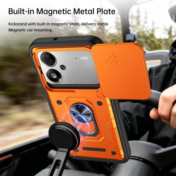 Funda para teléfono Nanshan Armor con soporte deslizante para anillo Camshield, For Xiaomi 17 Pro Max, For Xiaomi 17 Pro, For Xiaomi 17