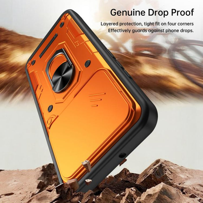 Funda para teléfono Nanshan Armor con soporte deslizante para anillo Camshield, For Xiaomi 17 Pro Max, For Xiaomi 17 Pro, For Xiaomi 17