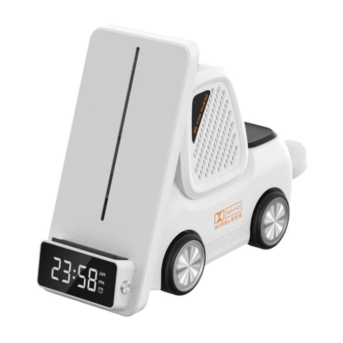 Cargador inalámbrico multifuncional 6 en 1 T30 con soporte para teléfono de escritorio estilo coche