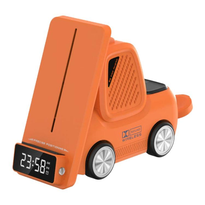 Cargador inalámbrico multifuncional 6 en 1 T30 con soporte para teléfono de escritorio estilo coche