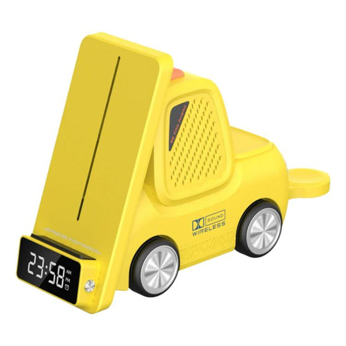 Cargador inalámbrico multifuncional 6 en 1 T30 con soporte para teléfono de escritorio estilo coche