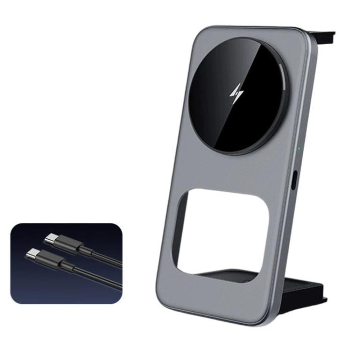 Soporte de carga inalámbrica magnética plegable ultradelgado 3 en 1 T40 de 15 W