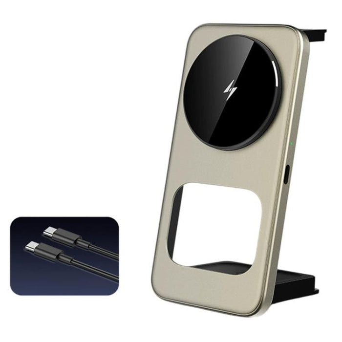 Soporte de carga inalámbrica magnética plegable ultradelgado 3 en 1 T40 de 15 W