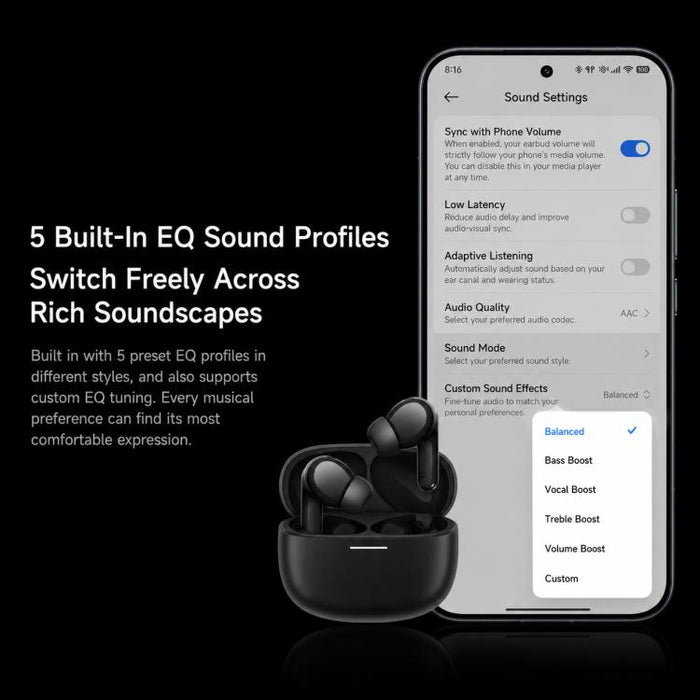 Auriculares Bluetooth intrauditivos Xiaomi REDMI Buds 8 originales con cancelación de ruido inteligente.