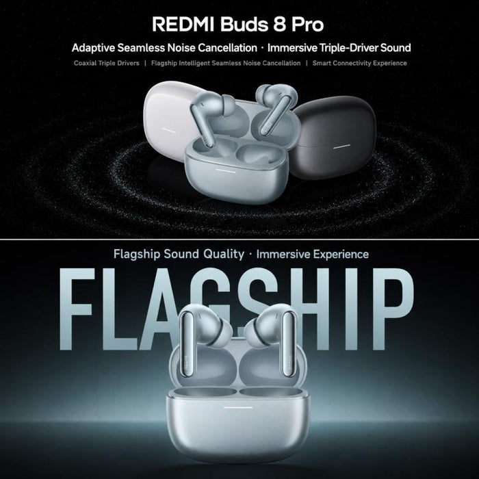 Auriculares Bluetooth intrauditivos Xiaomi REDMI Buds 8 Pro originales con cancelación de ruido inteligente.