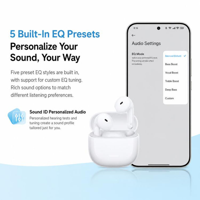 Auriculares Bluetooth semi-intraurales originales Xiaomi REDMI Buds 8 Active.