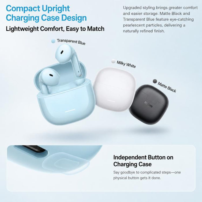 Auriculares Bluetooth semi-intraurales originales Xiaomi REDMI Buds 8 Active.