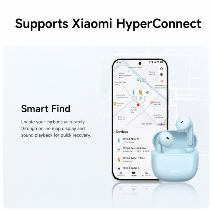 Auriculares Bluetooth semi-intraurales originales Xiaomi REDMI Buds 8 Active.