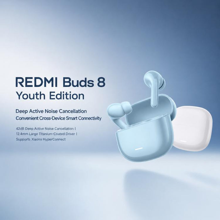 Auriculares Bluetooth originales Xiaomi REDMI Buds 8 Lite con cancelación activa de ruido.