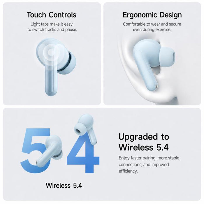 Auriculares Bluetooth originales Xiaomi REDMI Buds 8 Lite con cancelación activa de ruido.