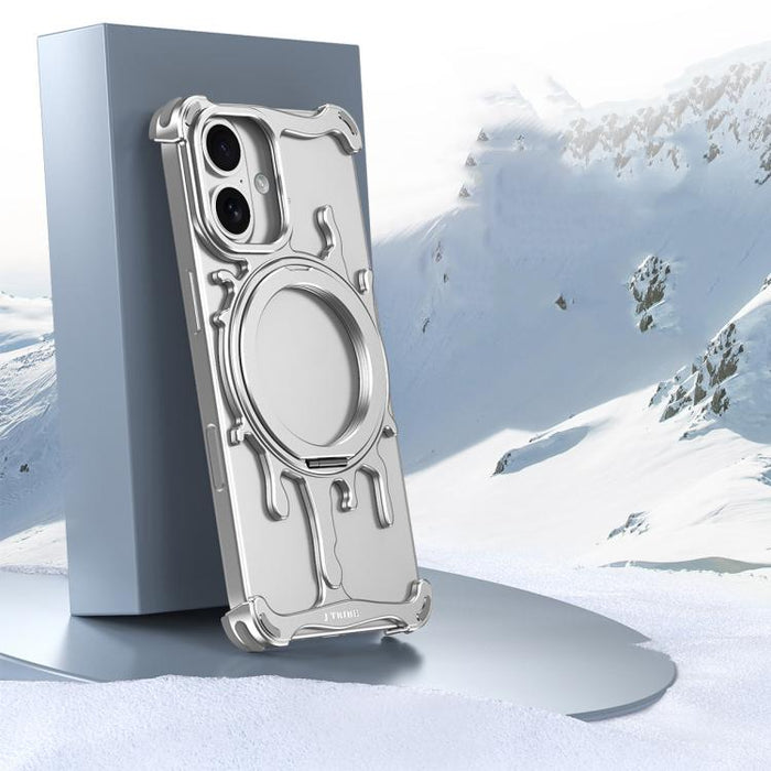 Funda magnética para teléfono con soporte giratorio de 360 grados y sistema de refrigeración Glacier Series de J TRIBE, For iPhone 17 Pro Max, For iPhone 17 Pro, For iPhone 17, For iPhone Air