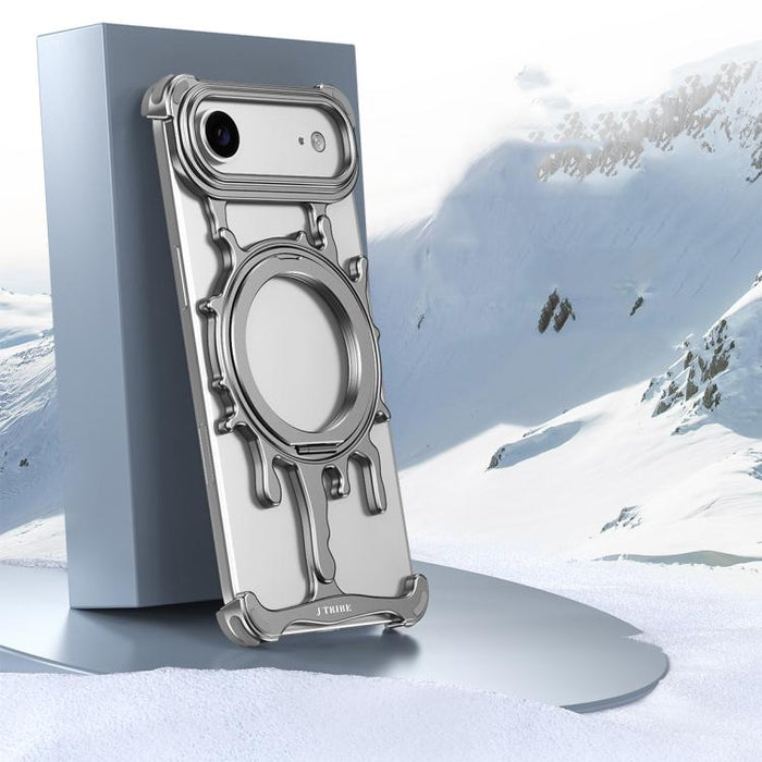 Funda magnética para teléfono con soporte giratorio de 360 grados y sistema de refrigeración Glacier Series de J TRIBE, For iPhone 17 Pro Max, For iPhone 17 Pro, For iPhone 17, For iPhone Air