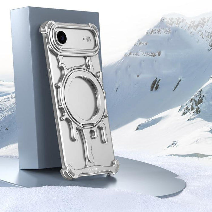 Funda magnética para teléfono con soporte giratorio de 360 grados y sistema de refrigeración Glacier Series de J TRIBE, For iPhone 17 Pro Max, For iPhone 17 Pro, For iPhone 17, For iPhone Air