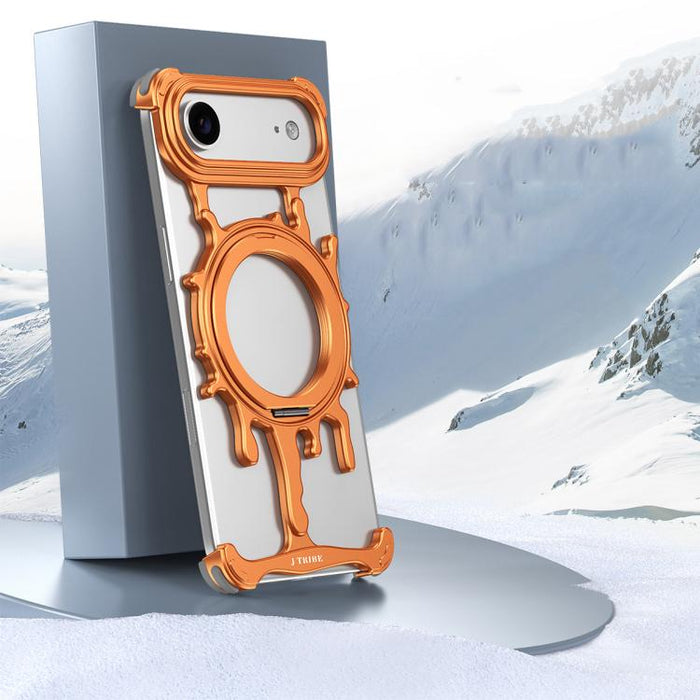Funda magnética para teléfono con soporte giratorio de 360 grados y sistema de refrigeración Glacier Series de J TRIBE, For iPhone 17 Pro Max, For iPhone 17 Pro, For iPhone 17, For iPhone Air