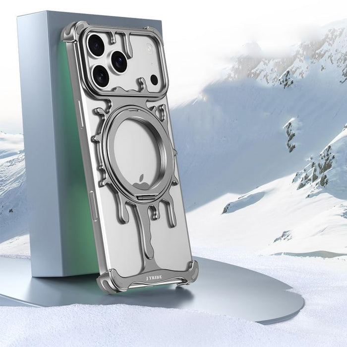 Funda magnética para teléfono con soporte giratorio de 360 grados y sistema de refrigeración Glacier Series de J TRIBE, For iPhone 17 Pro Max, For iPhone 17 Pro, For iPhone 17, For iPhone Air