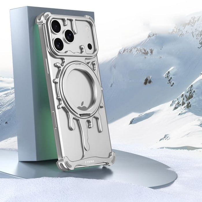 Funda magnética para teléfono con soporte giratorio de 360 grados y sistema de refrigeración Glacier Series de J TRIBE, For iPhone 17 Pro Max, For iPhone 17 Pro, For iPhone 17, For iPhone Air