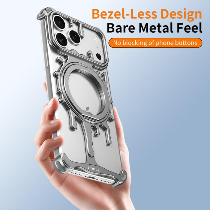 Funda magnética para teléfono con soporte giratorio de 360 grados y sistema de refrigeración Glacier Series de J TRIBE, For iPhone 17 Pro Max, For iPhone 17 Pro, For iPhone 17, For iPhone Air
