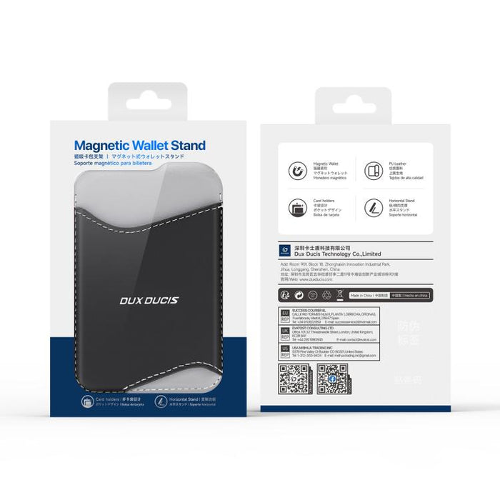Tarjetero magnético con bloqueo RFID de la serie DUX DUCIS ARCH, estilo rítmico.