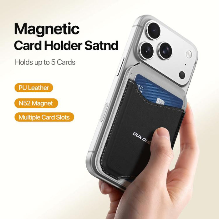 Tarjetero magnético con bloqueo RFID de la serie DUX DUCIS ARCH, estilo rítmico.