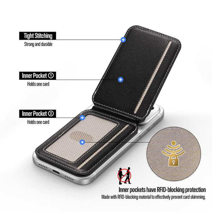 Tarjetero magnético RFID multifunción de estilo empresarial de la serie DUX DUCIS ERH