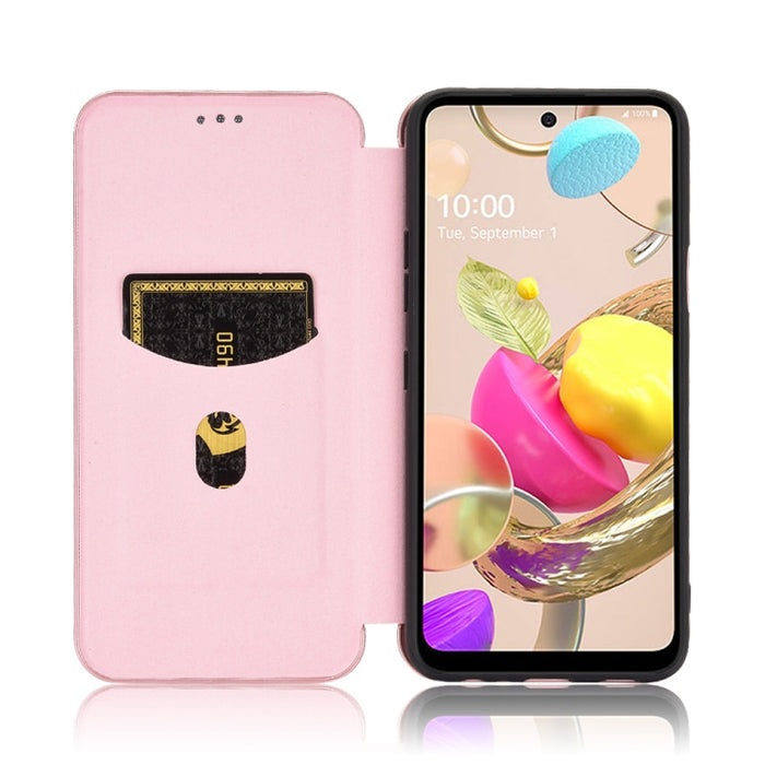 Textura de fibra de carbono Flip horizontal magnético TPU + PC + Funda de cuero PU con ranura para tarjeta, For LG K42, For OPPO Realme V5 / Realme Q2, For Wiko View5 Plus, For Huawei P Smart 2021 / Y7A, For Xiaomi Mi 10T Lite