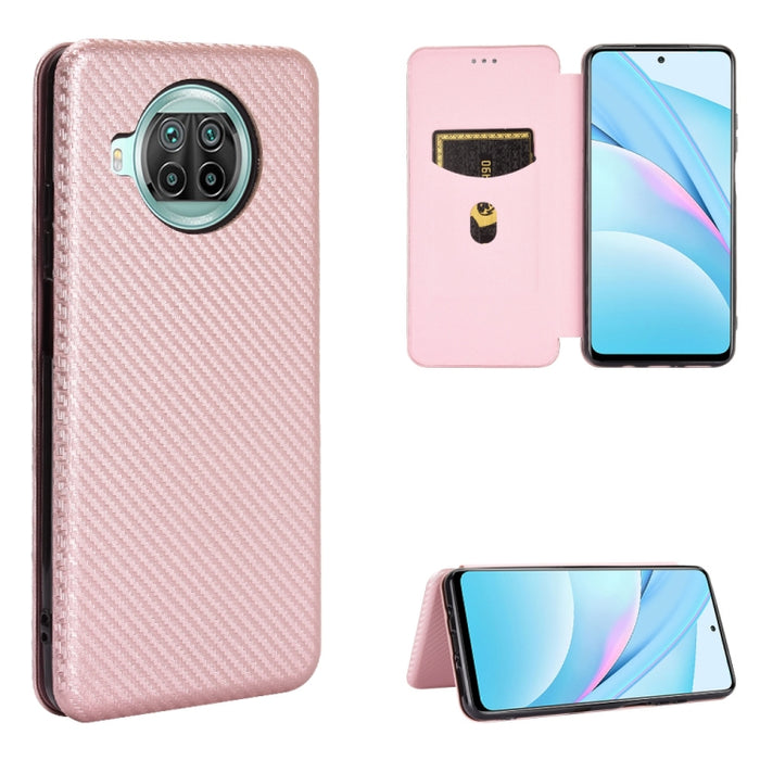 Textura de fibra de carbono Flip horizontal magnético TPU + PC + Funda de cuero PU con ranura para tarjeta, For LG K42, For OPPO Realme V5 / Realme Q2, For Wiko View5 Plus, For Huawei P Smart 2021 / Y7A, For Xiaomi Mi 10T Lite