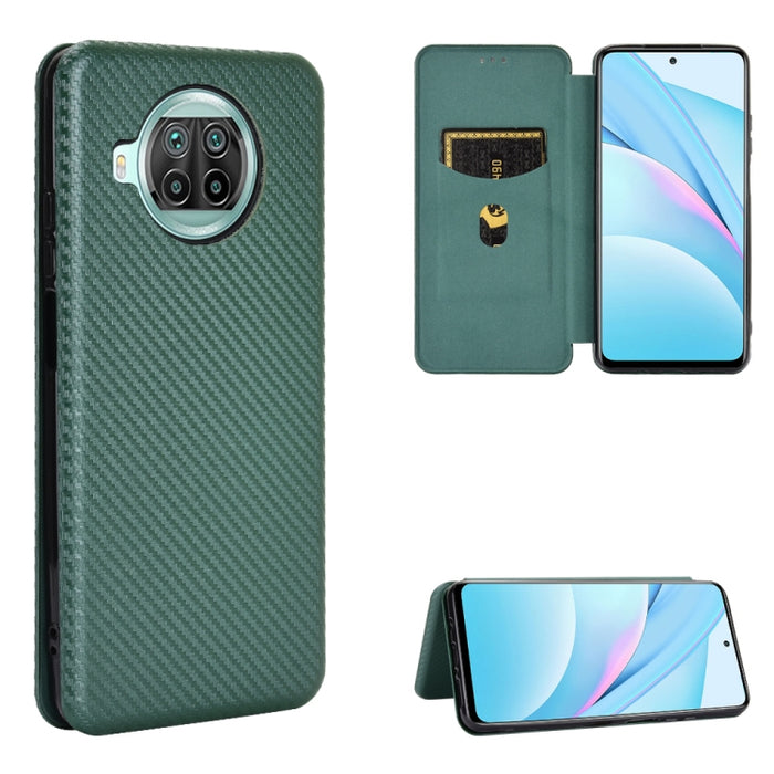 Textura de fibra de carbono Flip horizontal magnético TPU + PC + Funda de cuero PU con ranura para tarjeta, For LG K42, For OPPO Realme V5 / Realme Q2, For Wiko View5 Plus, For Huawei P Smart 2021 / Y7A, For Xiaomi Mi 10T Lite