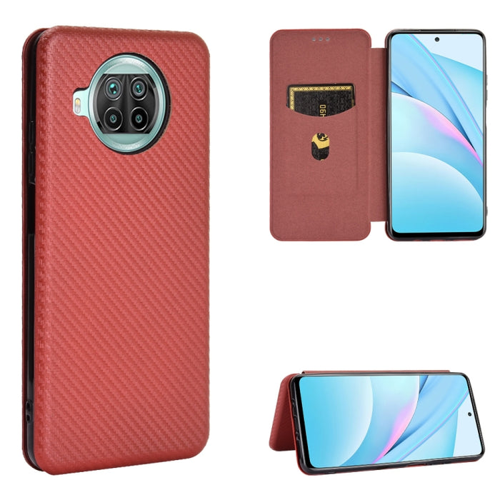 Textura de fibra de carbono Flip horizontal magnético TPU + PC + Funda de cuero PU con ranura para tarjeta, For LG K42, For OPPO Realme V5 / Realme Q2, For Wiko View5 Plus, For Huawei P Smart 2021 / Y7A, For Xiaomi Mi 10T Lite