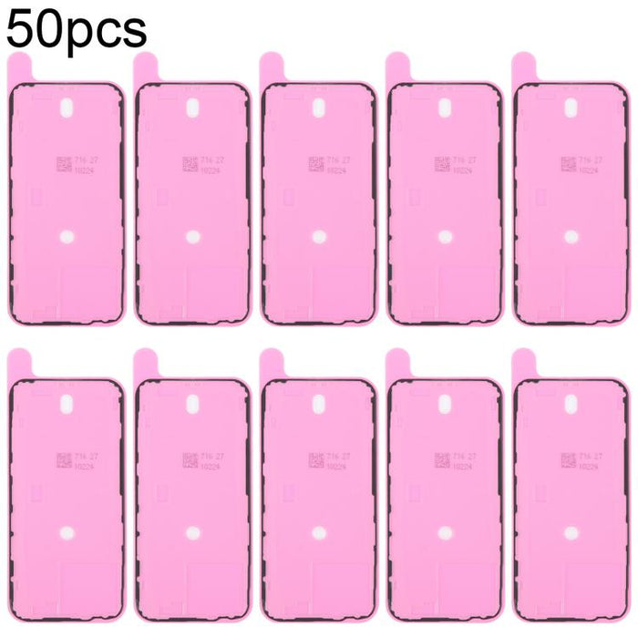 50 unidades de adhesivo para la cubierta de la carcasa trasera OEM, compatible con pruebas de hermeticidad., For iPhone 14, For iPhone 14 Plus, For iPhone 15, For iPhone 15 Plus, For iPhone 15 Pro Max, For iPhone 15 Pro, For iPhone 16, For iPhone 16 Pl...