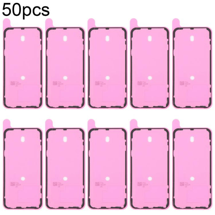 50 unidades de adhesivo para la cubierta de la carcasa trasera OEM, compatible con pruebas de hermeticidad., For iPhone 14, For iPhone 14 Plus, For iPhone 15, For iPhone 15 Plus, For iPhone 15 Pro Max, For iPhone 15 Pro, For iPhone 16, For iPhone 16 Pl...