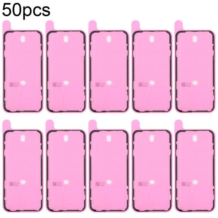 50 unidades de adhesivo para la cubierta de la carcasa trasera OEM, compatible con pruebas de hermeticidad., For iPhone 14, For iPhone 14 Plus, For iPhone 15, For iPhone 15 Plus, For iPhone 15 Pro Max, For iPhone 15 Pro, For iPhone 16, For iPhone 16 Pl...