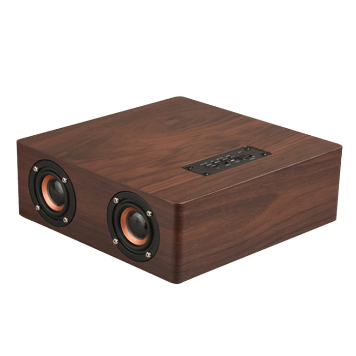 Altavoz Bluetooth de madera Q5, compatible con tarjeta TF y AUX de 3,5 mm
