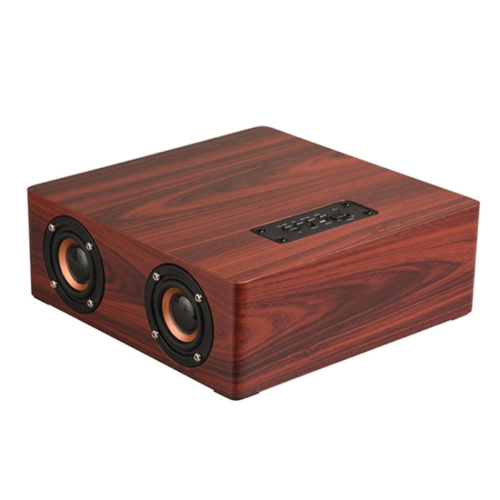 Altavoz Bluetooth de madera Q5, compatible con tarjeta TF y AUX de 3,5 mm