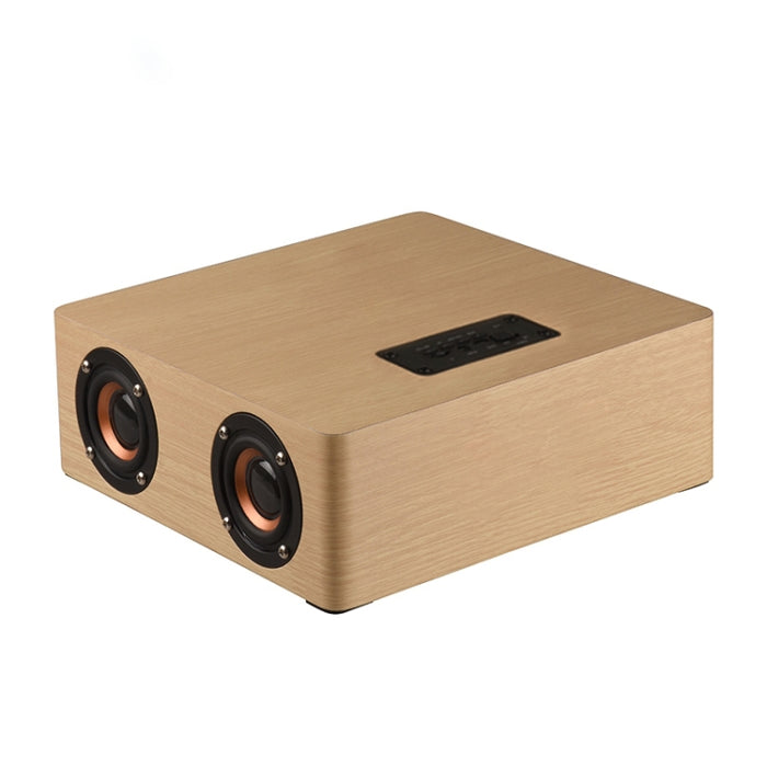 Altavoz Bluetooth de madera Q5, compatible con tarjeta TF y AUX de 3,5 mm