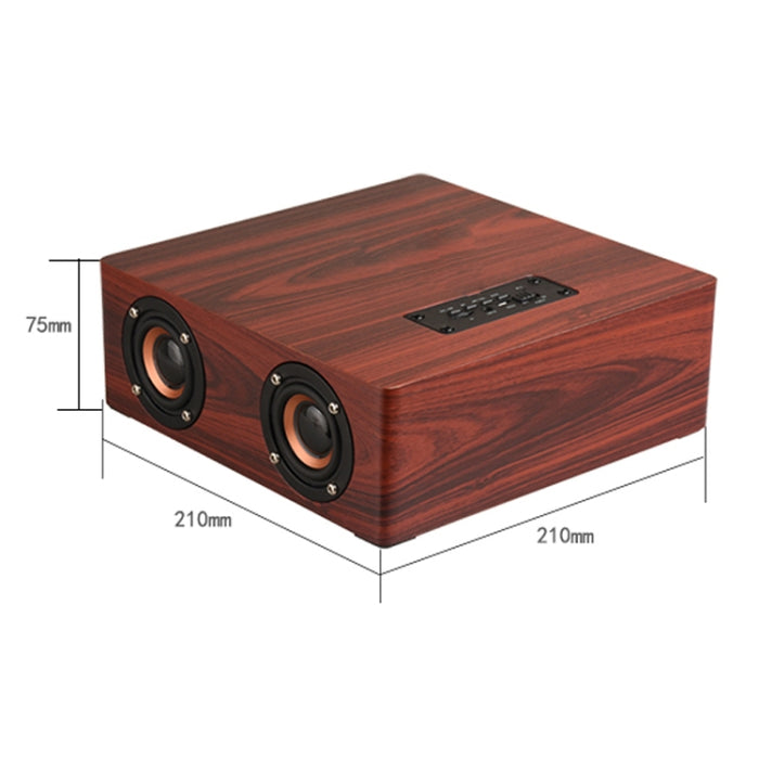 Altavoz Bluetooth de madera Q5, compatible con tarjeta TF y AUX de 3,5 mm