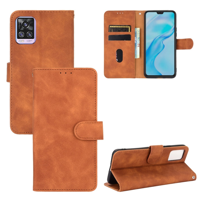 Funda de piel sintética con textura de piel de becerro con tapa horizontal y hebilla magnética con soporte, ranuras para tarjetas y cartera, For OPPO F17, For vivo V20 Pro / S7, For vivo V20 4G (Indian Version), For vivo Y73s, For Nokia 3.4            ...