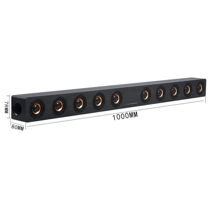 D90 Subwoofer Altavoz Bluetooth 4.2 de madera con control remoto, compatible con tarjeta TF y coaxial auxiliar de 3,5 mm y fibra óptica y disco U