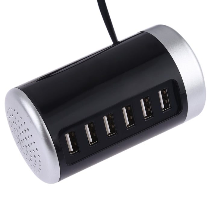 Adaptador de corriente AC100-240V de la estación del cargador de los puertos de XLD4 30W 6-USB, enchufe de los E.E.U.U.