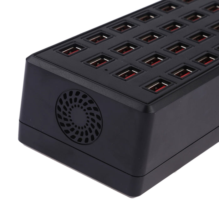 100W 24 puertos USB ayunan el cargador elegante de la estación del cargador con la CA 100-240V del indicador LED, enchufe de los E.E.U.U.