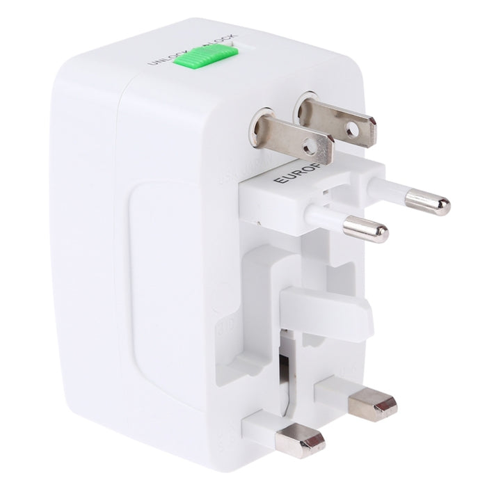 Convertidor universal de viaje multifunción de 110-250 V con interfaces USB duales, enchufe UE / Reino Unido / EE. UU. / AU