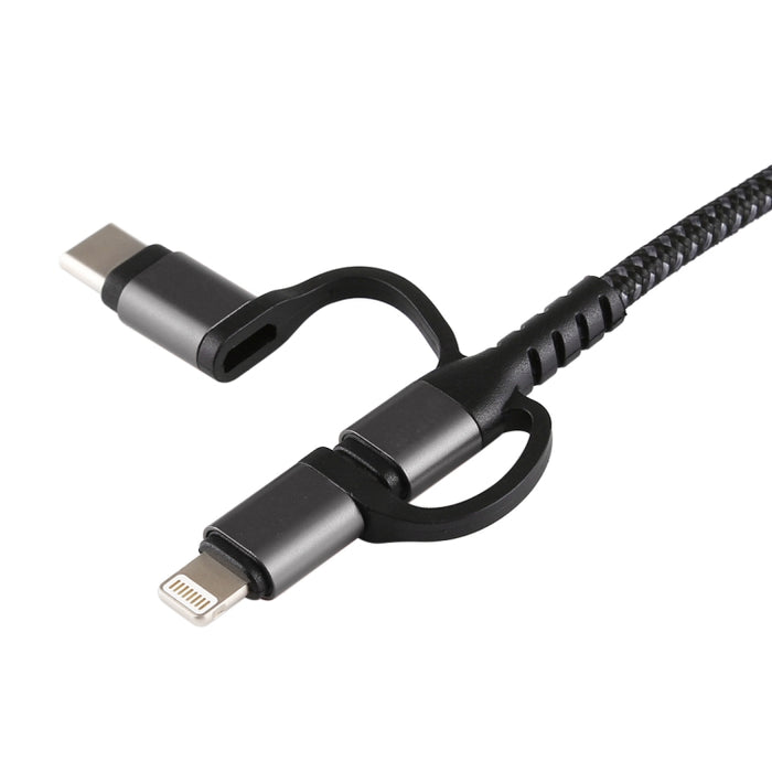 Cable Micro USB 3 en 1 + USB-C / Tipo-C + 8 pines a HDMI HDTV