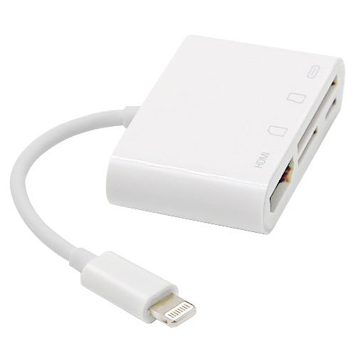 NK-103C 4 en 1 Adaptador convertidor de teléfono móvil multifunción de 8 pines a HDMI