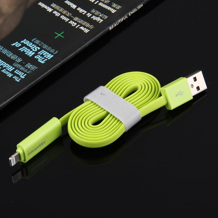 HAWEEL Cable de carga de sincronización de datos Micro USB y 8 pines a USB 2 en 1 de 1 m