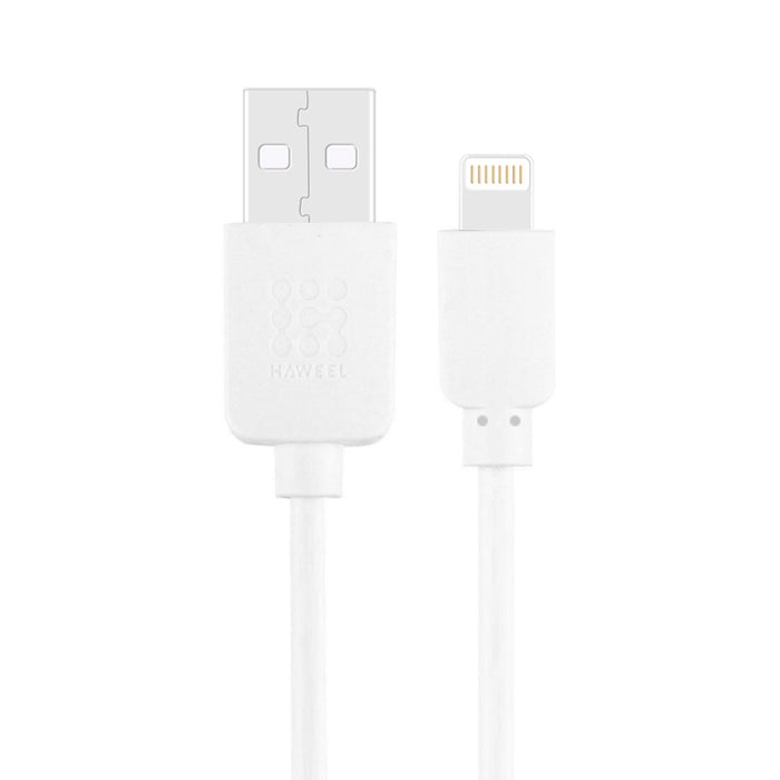 HAWEEL 1m Alta velocidad 35 núcleos 8 pines a cable de carga de sincronización USB para iPhone, iPad