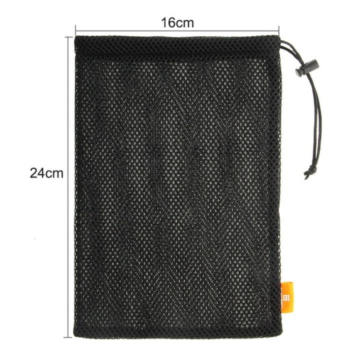 Bolsa con cordón de malla de nailon HAWEEL con cordón fijo para tableta con pantalla de hasta 7,9 pulgadas, tamaño: 24 cm x 16 cm