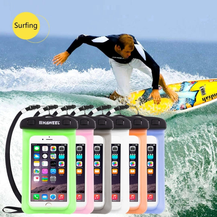 Bolsa impermeable universal transparente HAWEEL con cordón para iPhone, Galaxy, Huawei, Xiaomi, LG, HTC y otros teléfonos inteligentes